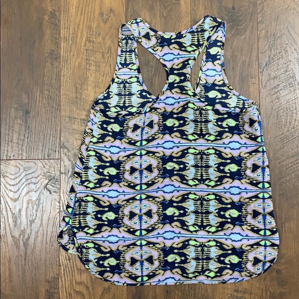 Tibi Multicolor Patterned Tank Top - Picture 4 of 4